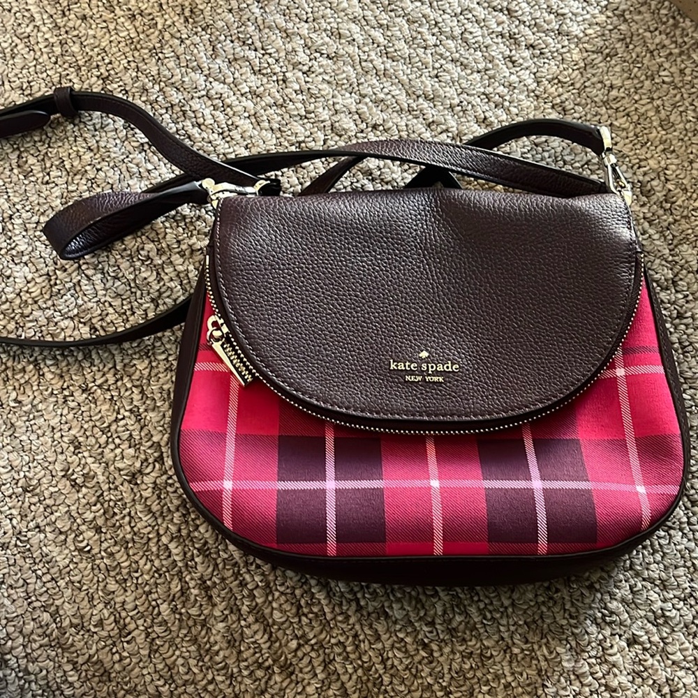 Kate Spade Leila Plaid bag